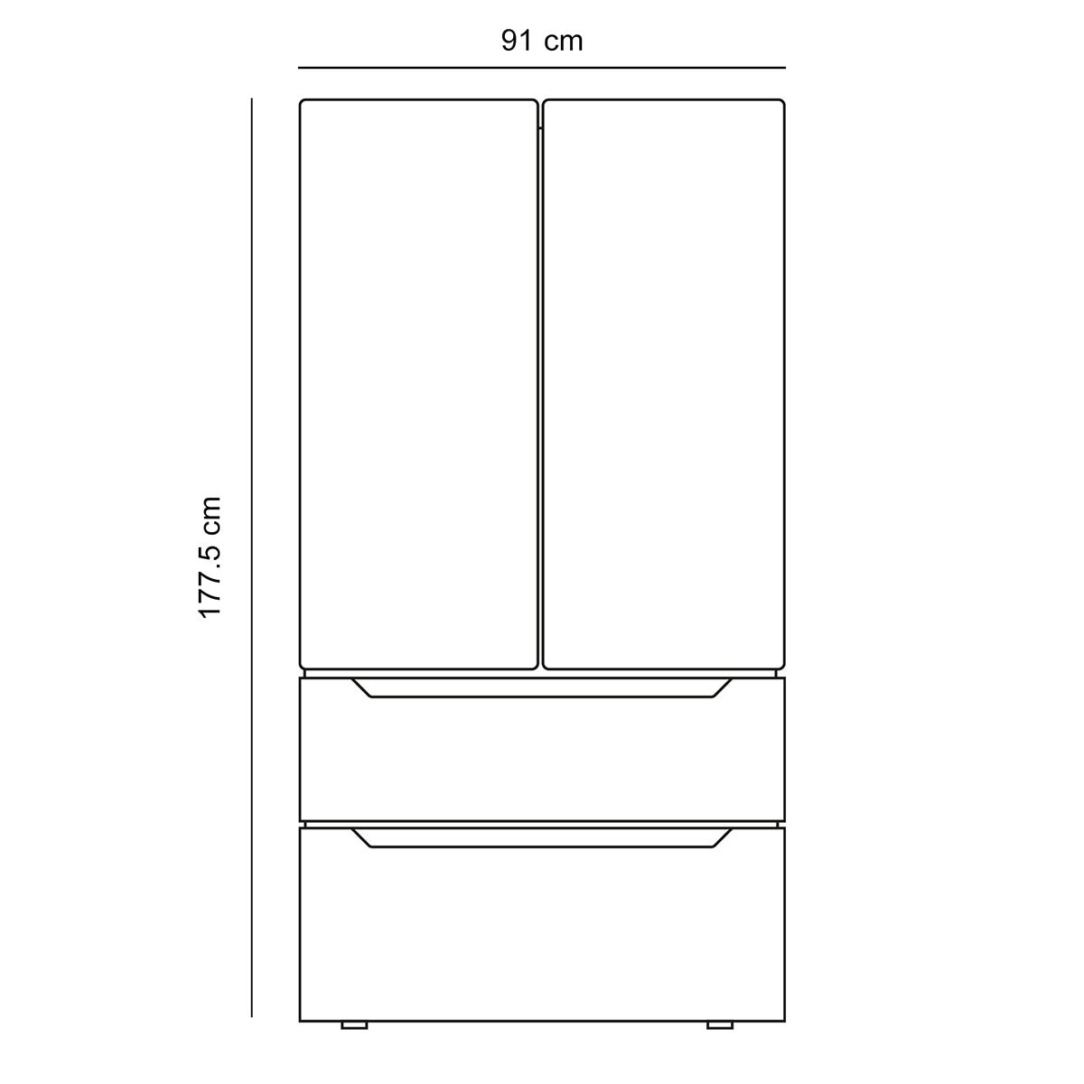 Teka Refrigerador French Door 23'