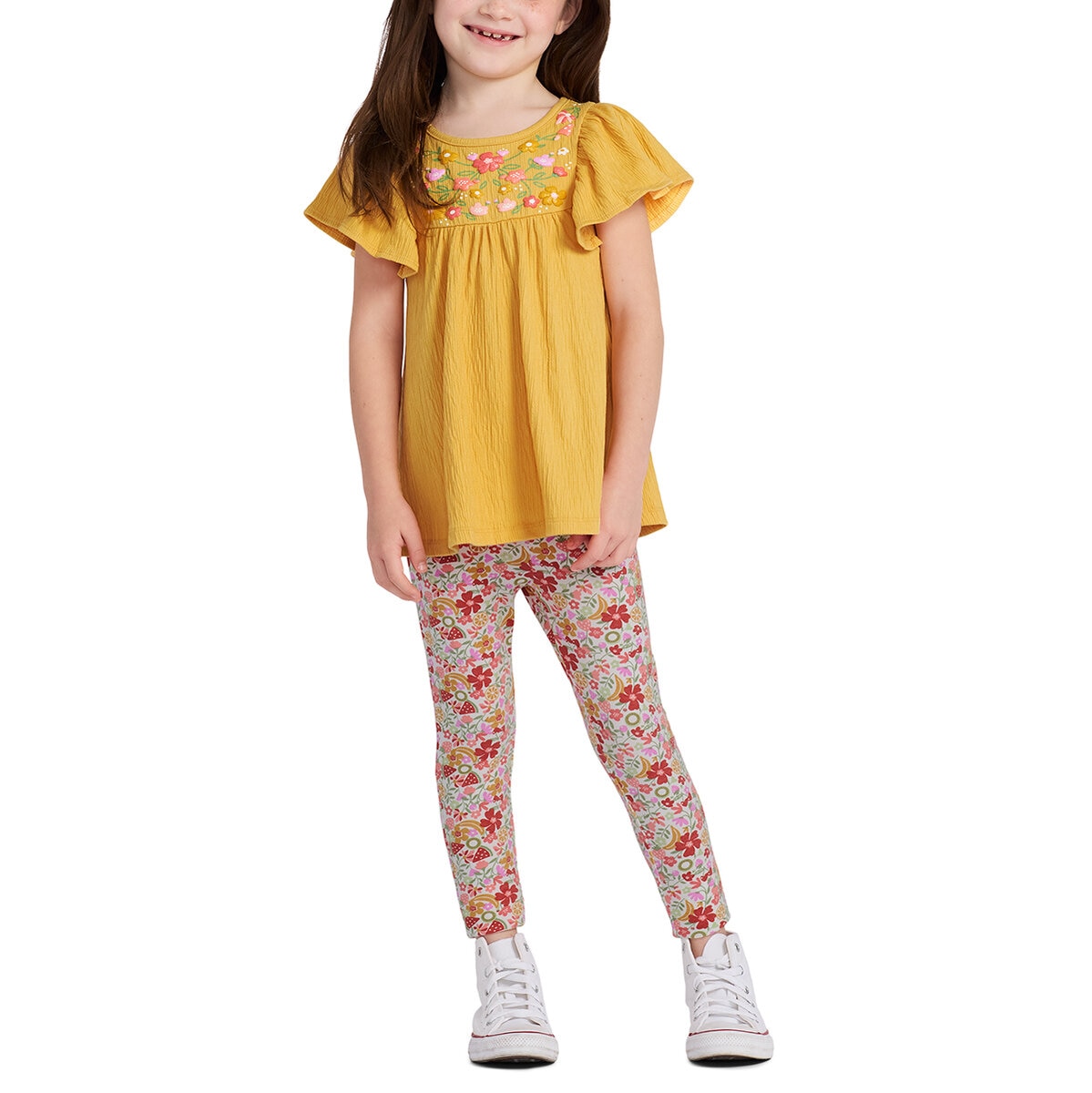 Kids Headquarters Conjunto de 4 Piezas para Niños y Niñas Flores 3 Años