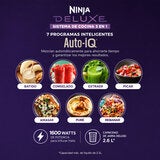 Ninja Deluxe, Sistema de Cocina 3 en 1 con Licuadora 2.6 L, Procesador de alimentos 2.1 L y 2 vasos individuales 710 ml c/u Ninja Deluxe, Sistema de Cocina 3 en 1 con Licuadora 2.6 L, Procesador de alimentos 2.1 L y 2 vasos individuales 710 ml c/u