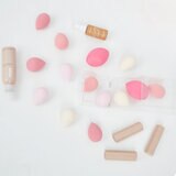 Thinkspace Beauty Set de 14 Esponjas para Maquillaje Color Rosa