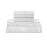 Juego de Sábanas Tamaño Queen 6 Piezas, Clover Chain Blue