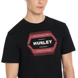 Hurley Playera para Caballero Negro Mediana