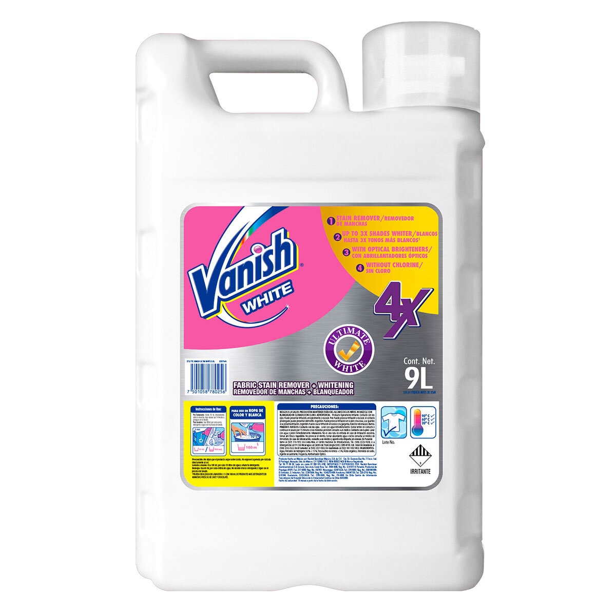 Vanish Quitamanchas Líquido Blanco 9 l Costco México