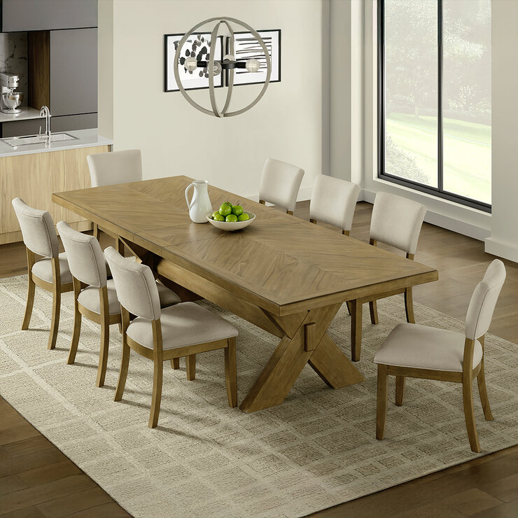 Universal Broadmoore Furniture, Juego de Comedor de 9 piezas Universal Broadmoore Furniture, Juego de Comedor de 9 piezas