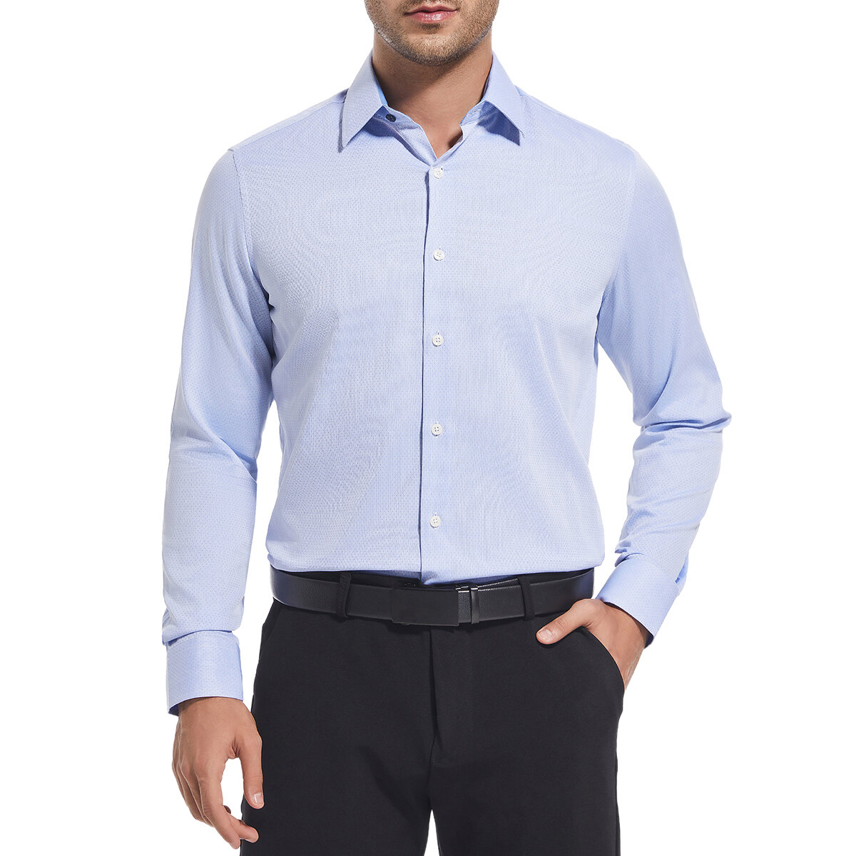 Duchamp Camisa para Caballero Azul Cuello 15 / 15.5 Manga 32 / 33