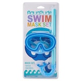 Aqua2ude Set Máscara de Buceo y Snorkel Azul