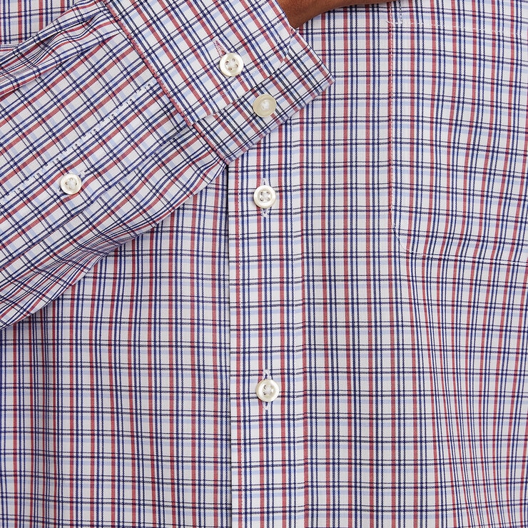 Kirkland Signature Camisa para Caballero Rojo Cuello 17 Manga 32/33