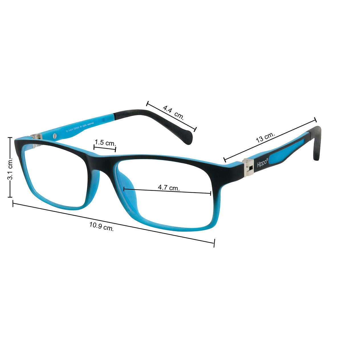 Hippo 5316 Black/Blue Armazón Oftálmico