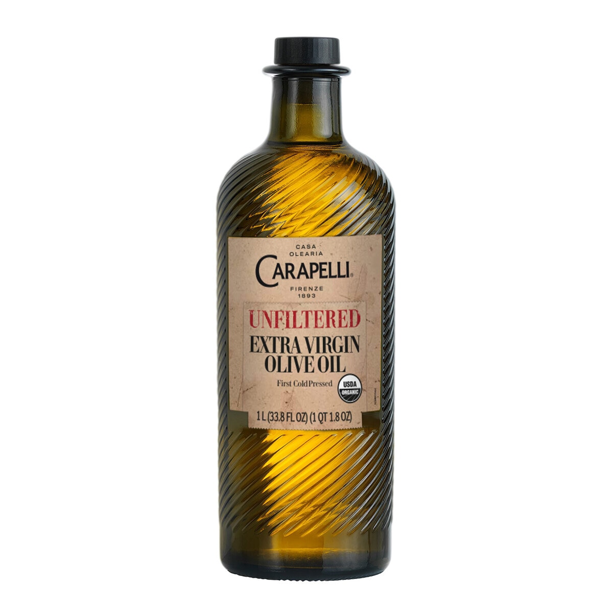Carapelli Unfiltered Aceite de Oliva Extra Virgen 1 L