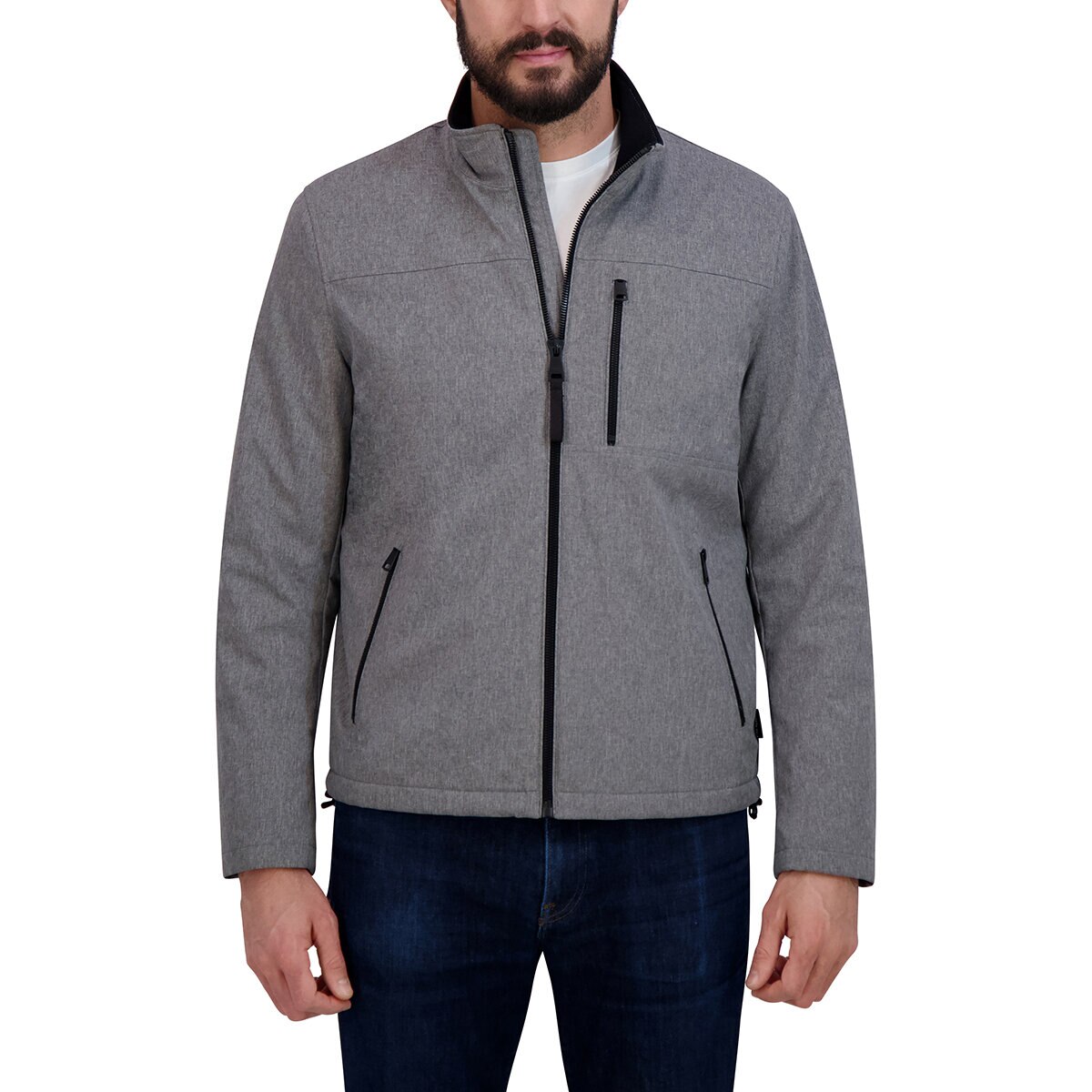 Kenneth Cole Chamarra para Caballero Gris Grande Kenneth Cole Chamarra para Caballero Gris Grande