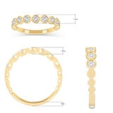 Anillo, Diamantes 0.50ctw, Oro Amarillo