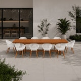 Midtown Concept, Nasseau Comedor Expandible para Exterior de 11 Piezas