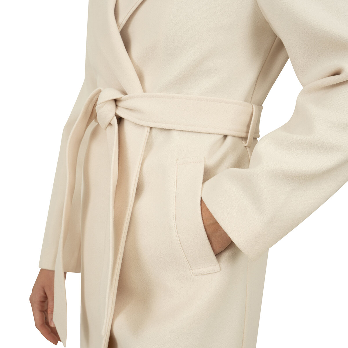 Nine West Abrigo para Dama Crema Mediana