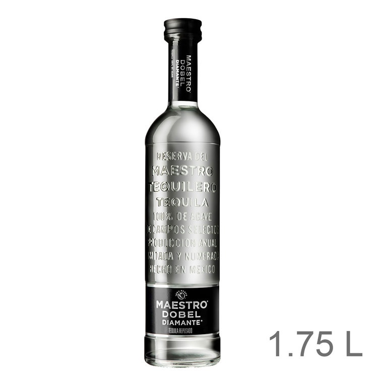 Tequila Reposado Cristalino Maestro Dobel Diamante 1.75 L Costco México