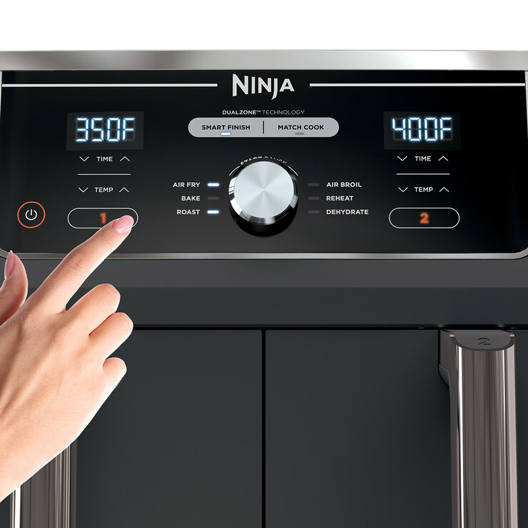 Ninja, Foodi Freidora de Aire Doble, 9.5 Litros