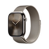 Apple Watch S10 (GPS + Cellular) Caja de titanio natural 46mm con correa Milanese Loop Natural (S/M)