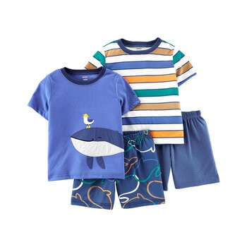 Carter's Pijama 4 piezas para Niños y Niñas Varias Tallas y Colores