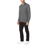 Buffalo David Bitton Suéter tipo polo para Caballero Gris Chica