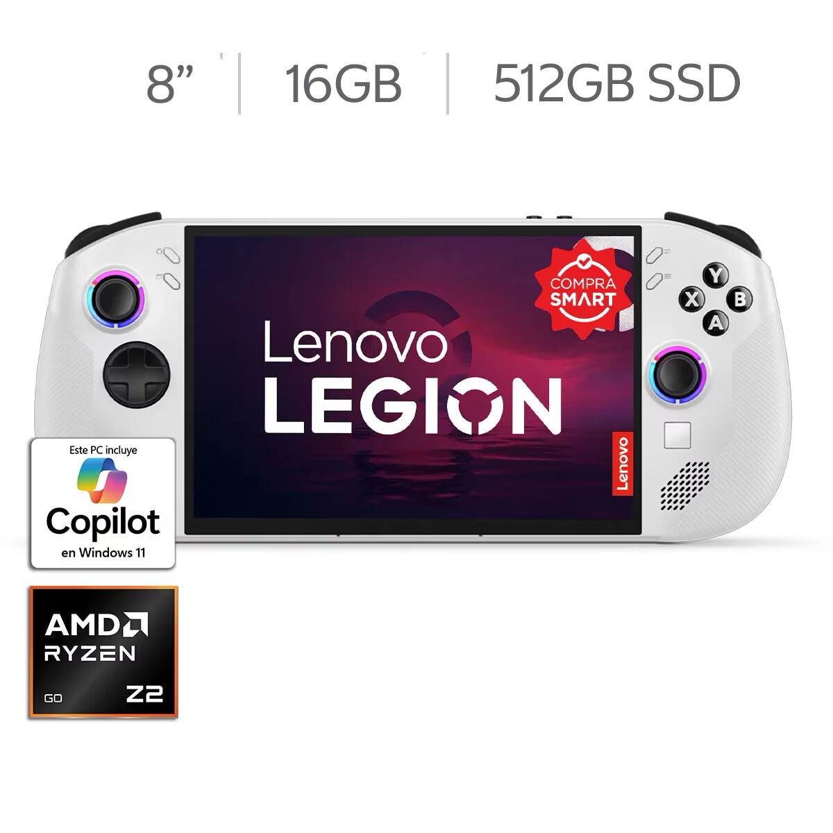 Lenovo Legion Go S Consola Portátil 8" WUXGA AMD Ryzen Z2 Go 16GB 512GB SSD
