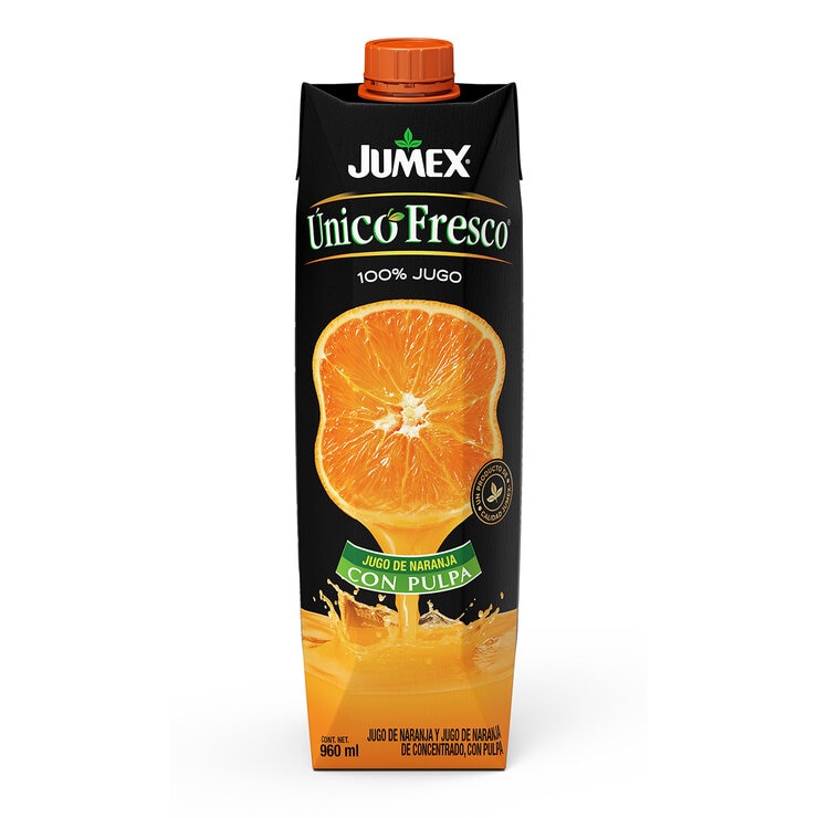Jumex Único Fresco Jugo de Naranja 6 pzas de 960 ml