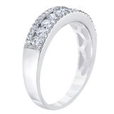 Anillo, 0.50ctw Diamantes, Oro Blanco de 14K Anillo, 0.50ctw Diamantes, Oro Blanco de 14K