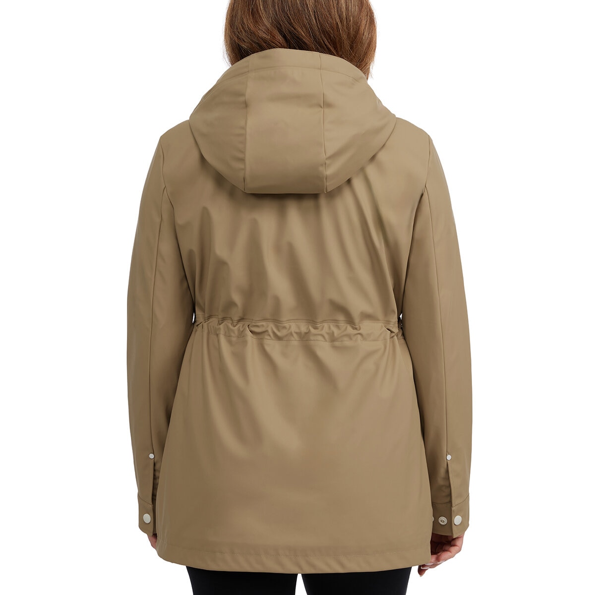 Teddi Rose Chamarra impermeable para Dama Café Chica