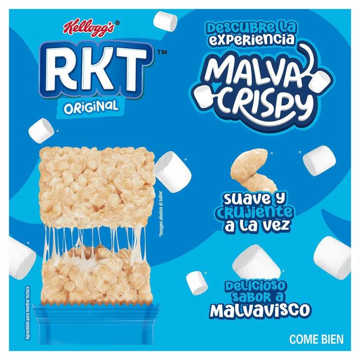 Kellogg's Barras de Arroz Inflado Rice Krispies 40 pzas de 22 g