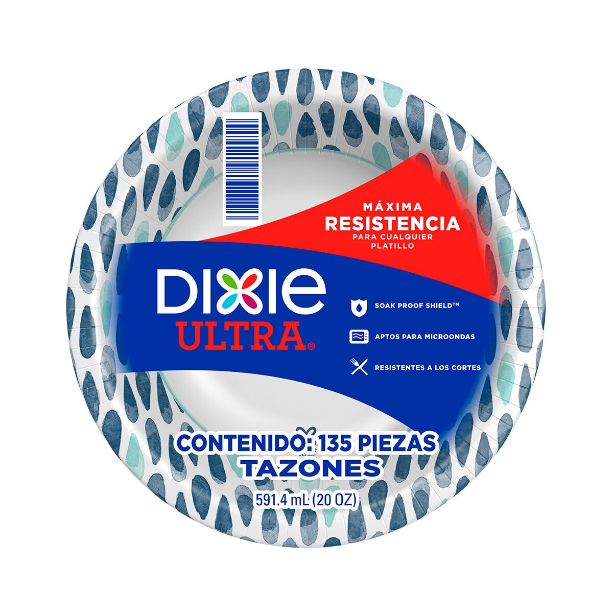 Dixie Ultra Tazones de Papel 135 pzas de 591.4 ml