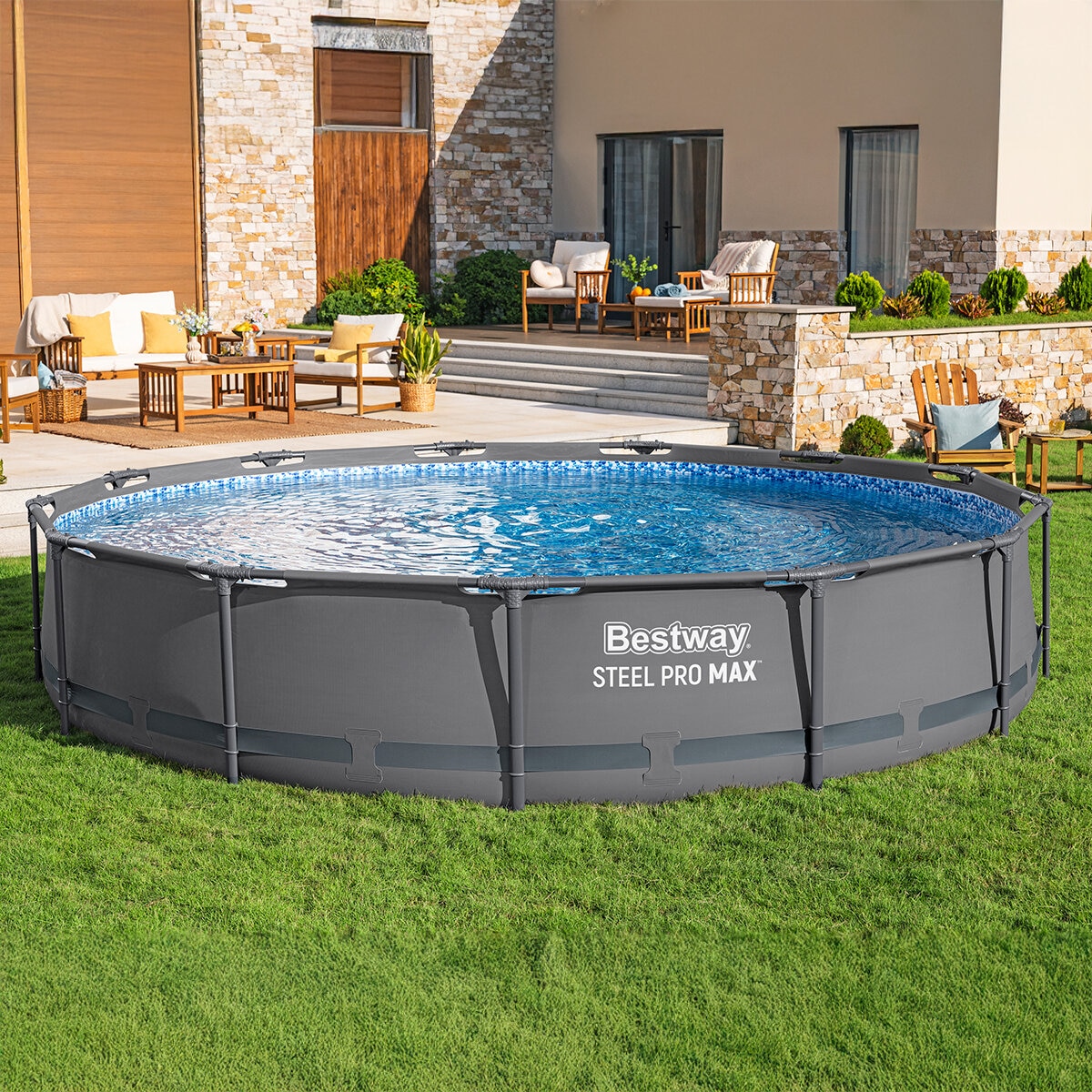 Bestway Piscina Elevada Redonda Steel Pro MAX