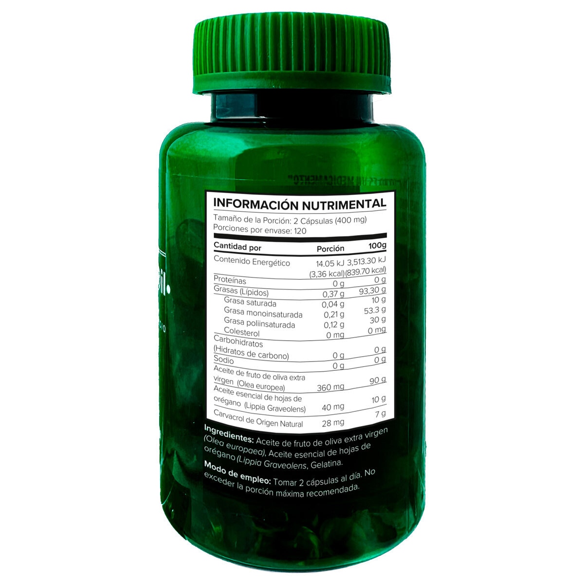 5H8 Aceite de Orégano con Aceite de Olivo 240 Cápsulas