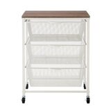 Carrito Rodante de Malla Metálica con 3 Niveles