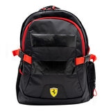 Mochila con Lonchera y Lapicera Ferrari