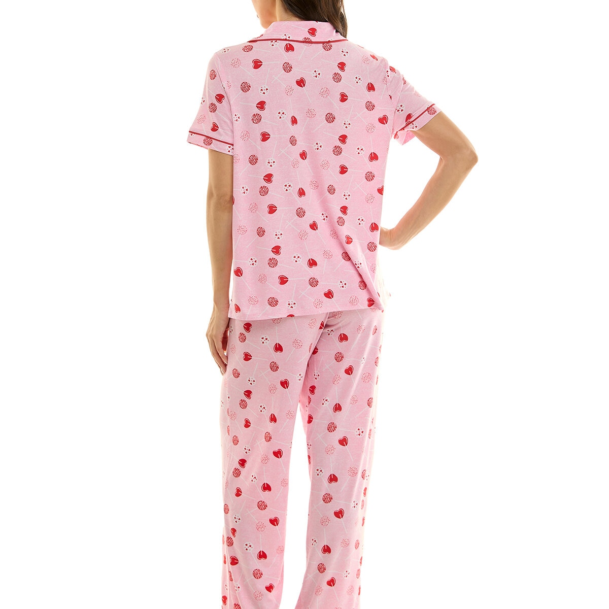 Jaclyn NY Pijama para Dama Rosa Extra Grande