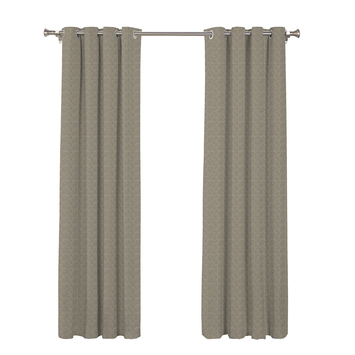 SUN + BLK, Cortina con Bloqueo Total de Luz 132 cm x 241 cm, TAUPE 52X95