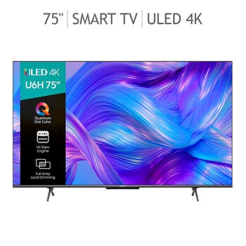 Hisense Pantalla 75" ULED 4K UHD Smart TV