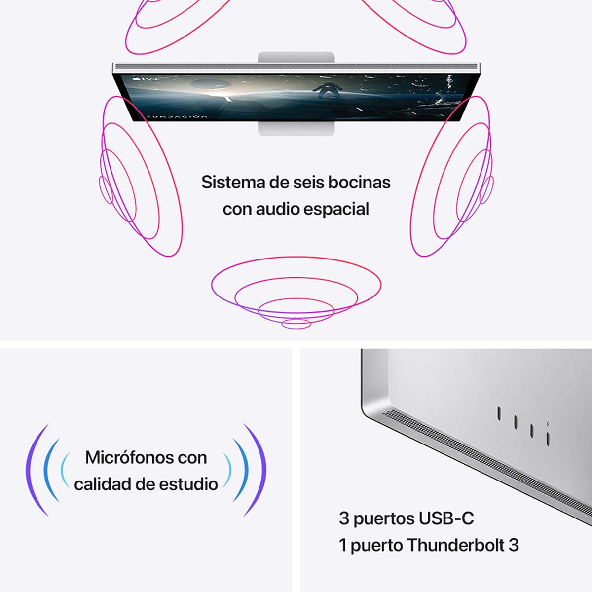 Apple Studio Display Vidrio nanotexturizado Adaptador de montaje VESA (No incluye soporte)