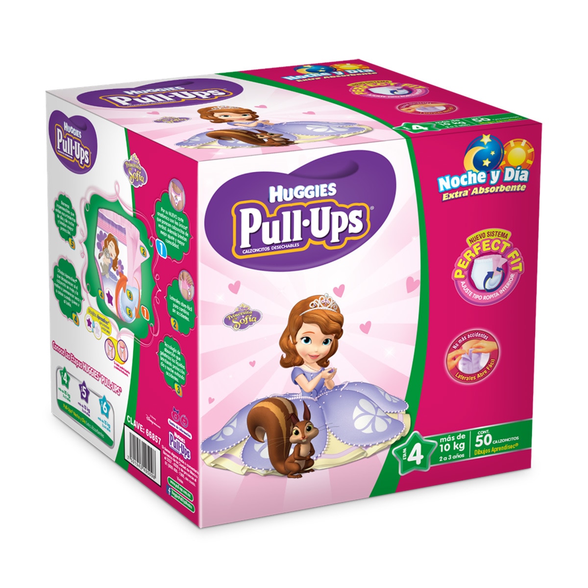Huggies PullUps, calzoncitos entrenadores para niña etapa 4 noche y