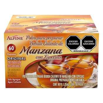 Alpine Bebida en Polvo de Manzana con Especias 60 piezas