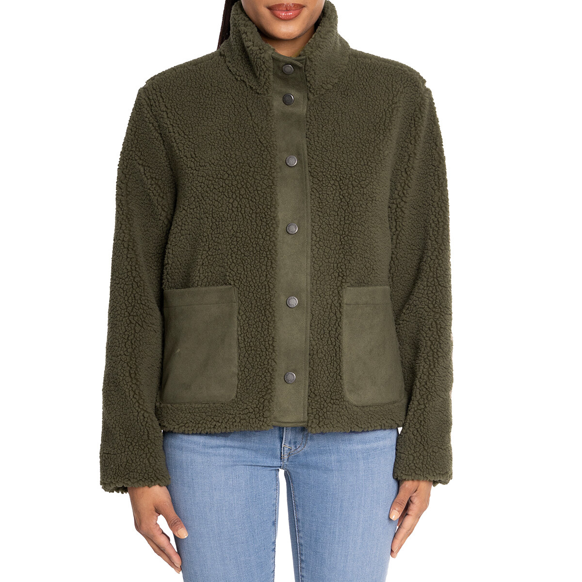 Bearpaw Chamarra para Dama Verde Grande