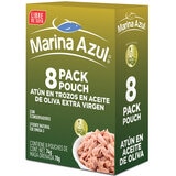 Marina Azul Atún en Aceite de Oliva Pouch 8 sobres de 74 g