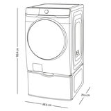 Samsung Lavadora 22Kg con Pedestal