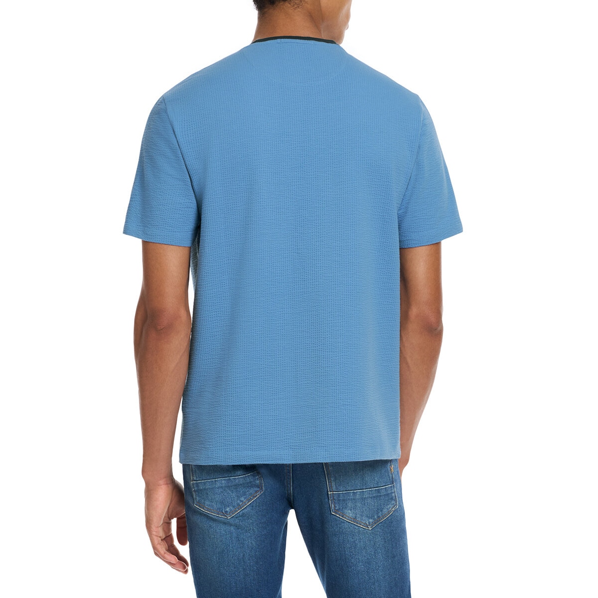 Scotch & Soda Amsterdam Playera para Caballero Azul Grande