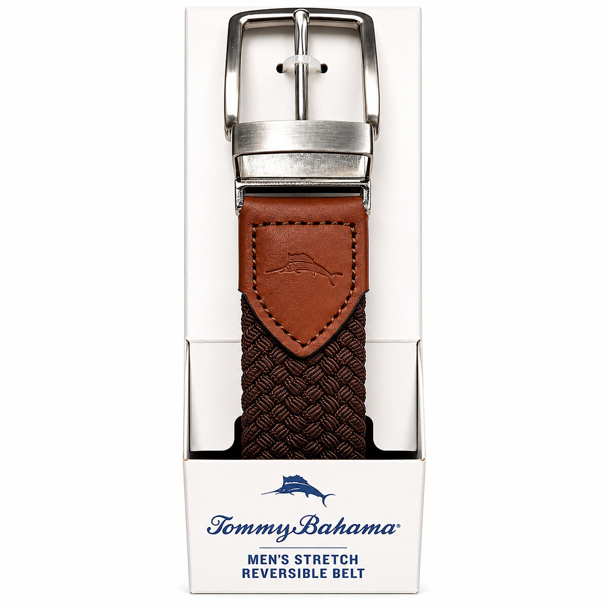 Tommy Bahama Cinturón Reversible para Caballero Café Grande/Extra Grande Tommy Bahama Cinturón Reversible para Caballero Café Grande/Extra Grande