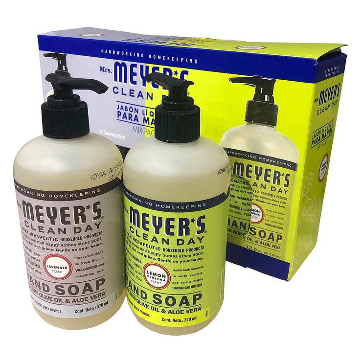 Jabón Líquido para Manos con Aceites Esenciales, Mrs. Meyers, 4 piezas