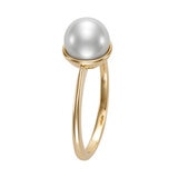 Anillo de Perla Cultivada, Oro Amarillo de 14K