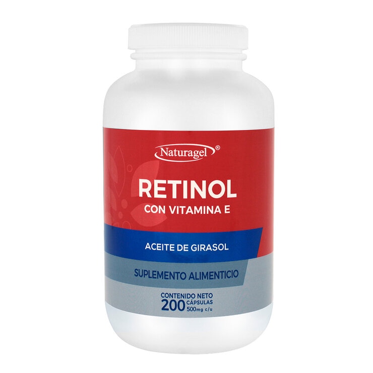 Naturagel Retinol con Vitamina E 200 cápsulas