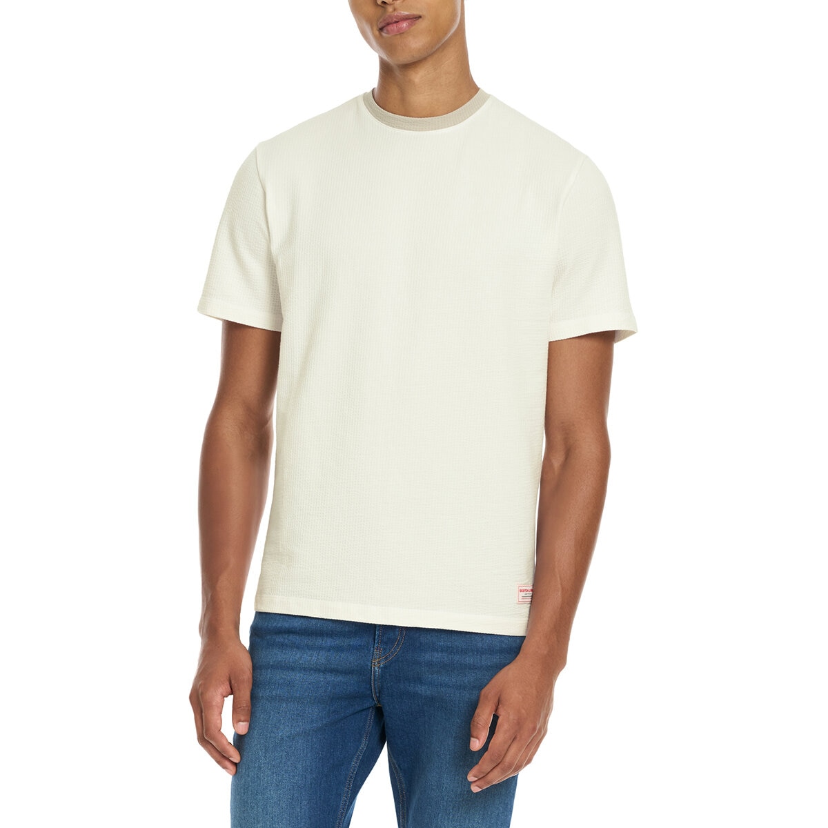 Scotch & Soda Amsterdam Playera para Caballero Blanco Extra Grande