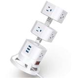 Bestek, Torre Alimentación de 12 Tomas Eléctricas con 3 Puertos USB