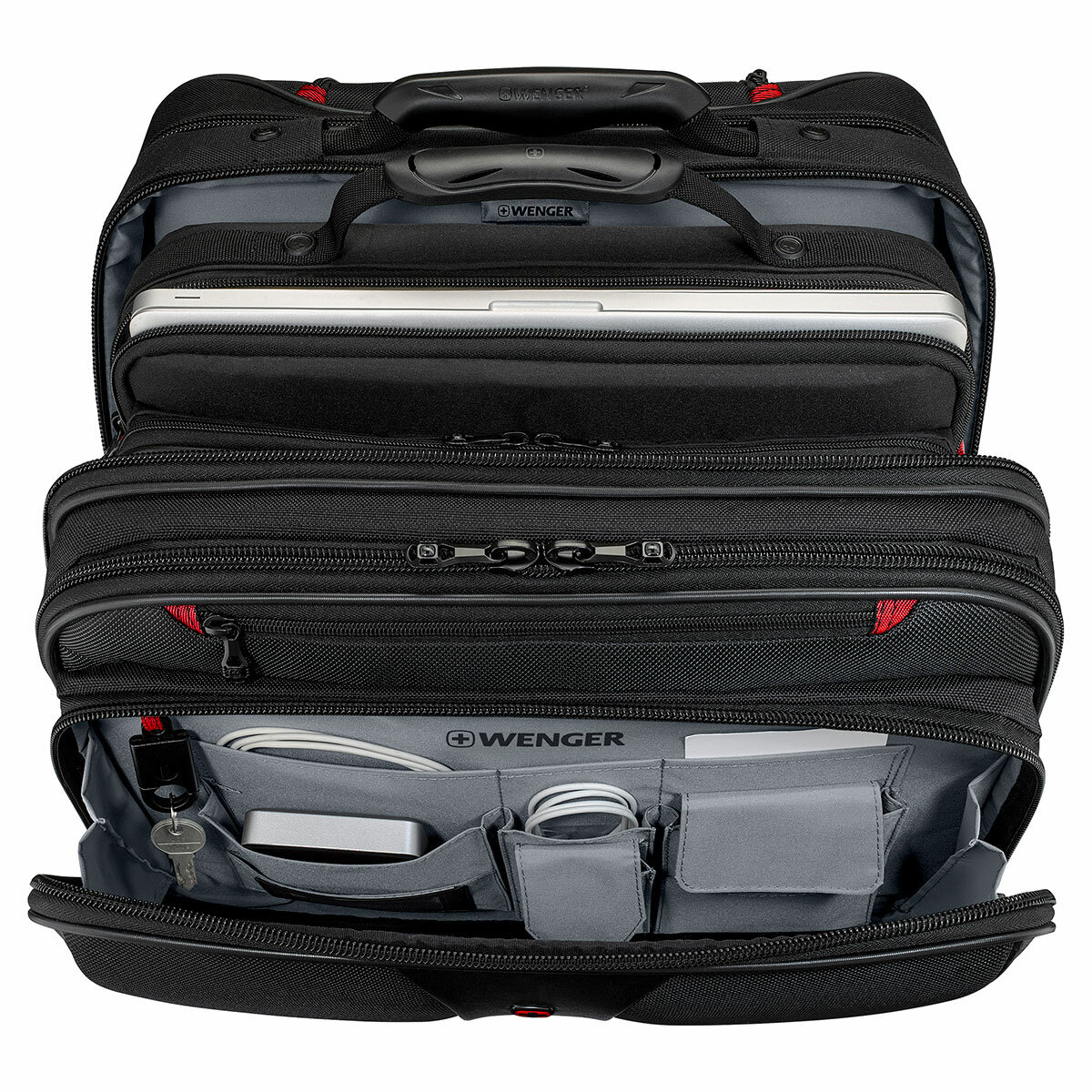 Wenger, Maletín Ejecutivo para Laptop y Maletín Patriot con Ruedas, Color Negro