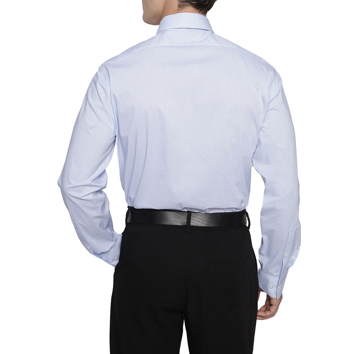 Calvin Klein Camisa para Caballero Azul Cuello 17/17.5 Manga 32/33